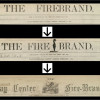 Changing heading of Firebrand newspaper, 1884