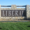 Current Liberal town sign