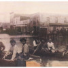 Boating on Cedar Point's Main Street during a flood