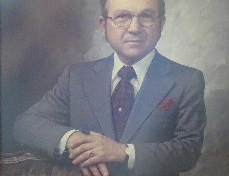 Oil painting of Dr. Thomas Dechairo, 1960