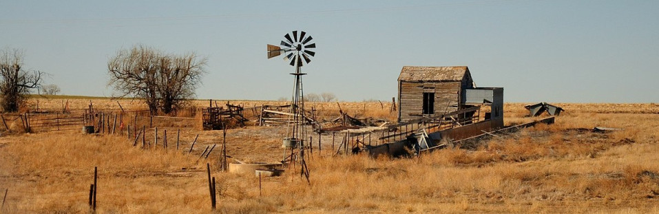 Kansas farm panorama