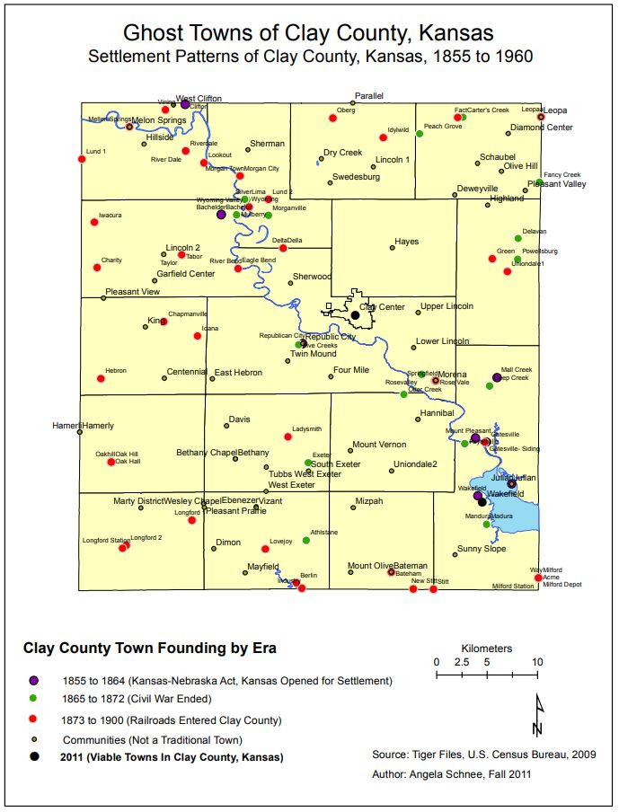 CCRS_Cartography_GhostTownsOfClayCounty_CountyMap1855-1960_Schnee