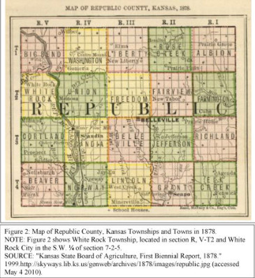 White Rock Township and White Rock City, Republic County 