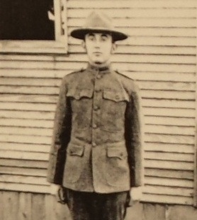 Young George Adams, Sr. in uniform