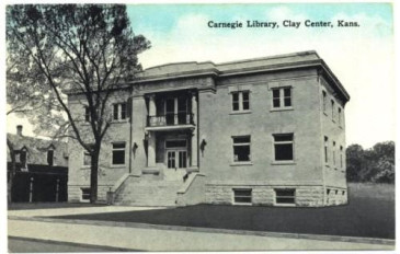 Postcard depicting Carnegie Library c.1910