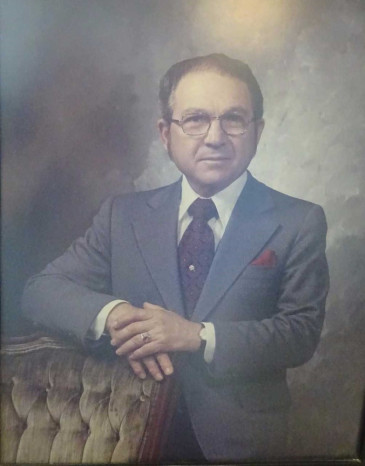 Oil painting of Dr. Thomas Dechairo, 1960