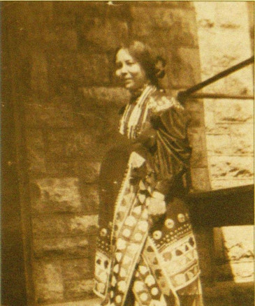 Potawatomi woman in ceremonial clothing