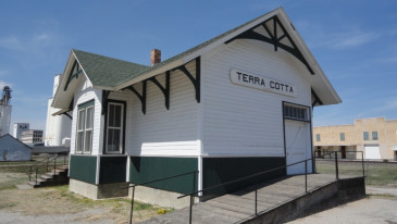 Terra Cotta Depot, now part of the Ellsworth Historical Society