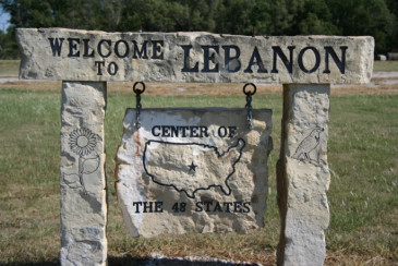 Present day Lebanon's welcome sign