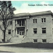 Postcard depicting Carnegie Library c.1910