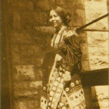 Potawatomi woman in ceremonial clothing