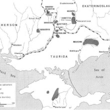 Map of Mennonite settlement in Europe